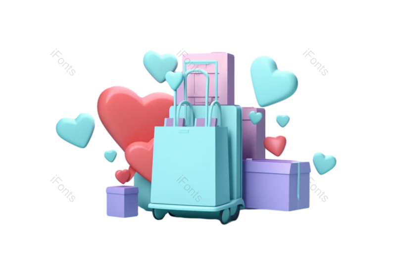 装饰图片,形状元素,卡通PNG,网上购物免抠素材